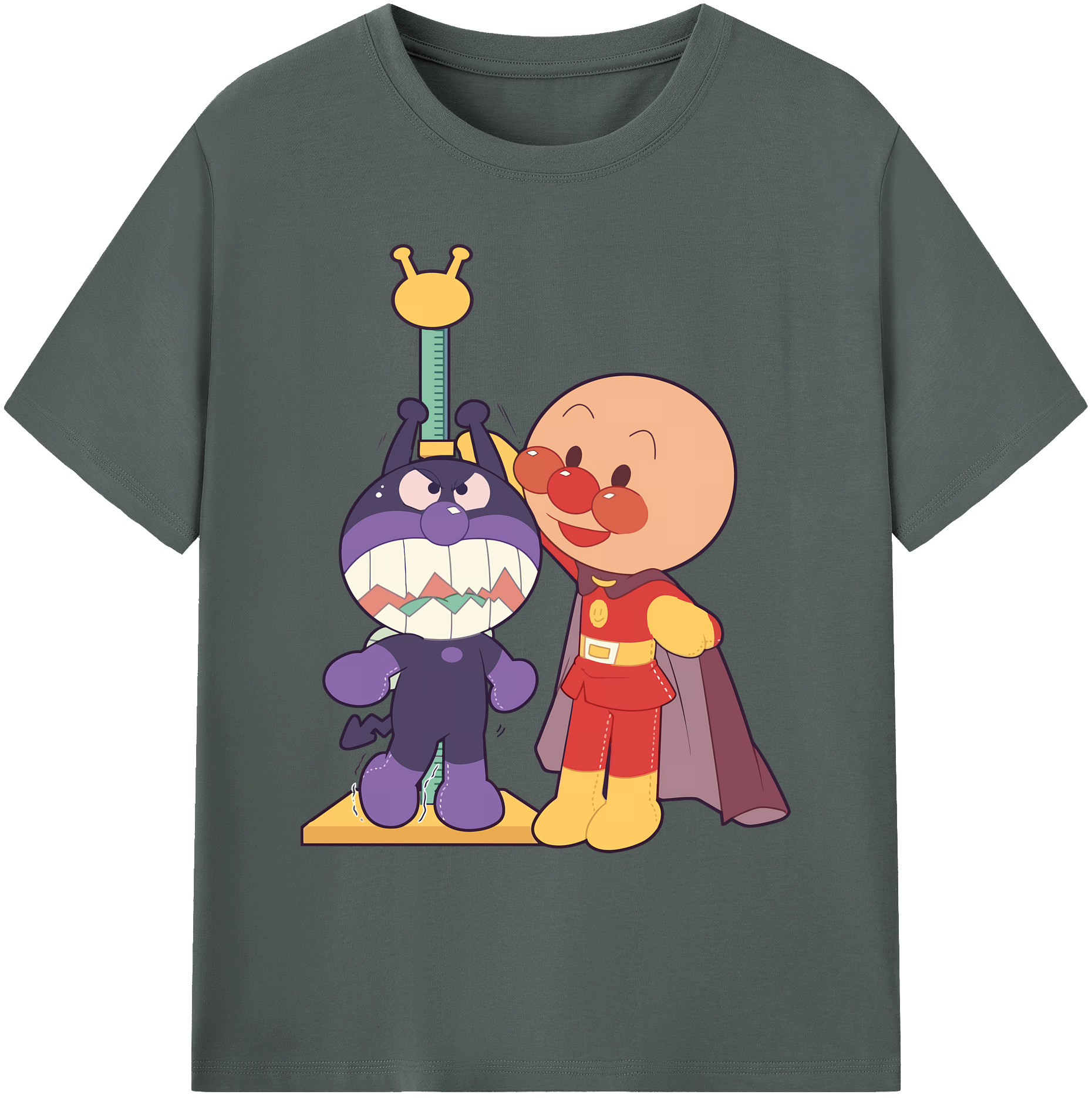 （画像用） アンパンマン Anpanman 綿100％ メンズ半袖Tシャツ｜肌触りやわらか＆通気性